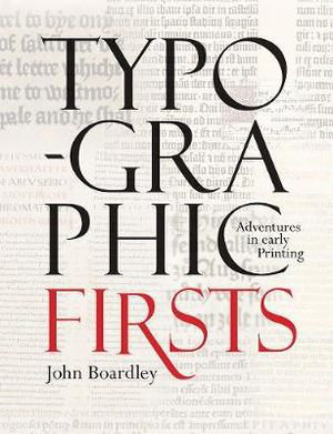 Cover art for Typographic Firsts