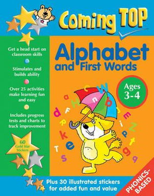 Cover art for Coming Top Alphabet and First Words - Ages 3-4