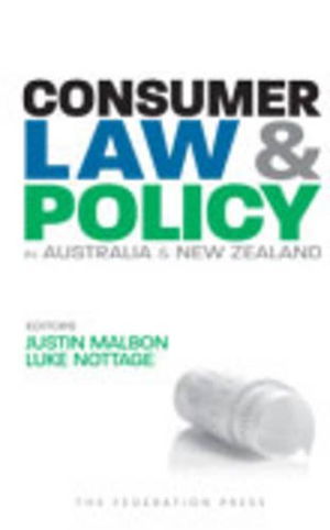 Cover art for Consumer Law and Policy in Australia and New Zealand