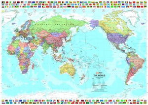 Cover art for World and Flags Laminated Map in Tube 1010 x 717 mm