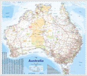 Cover art for Australia Super Laminated Map in Tube