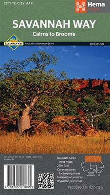 Cover art for Savannah Way Cairns to Broome Map