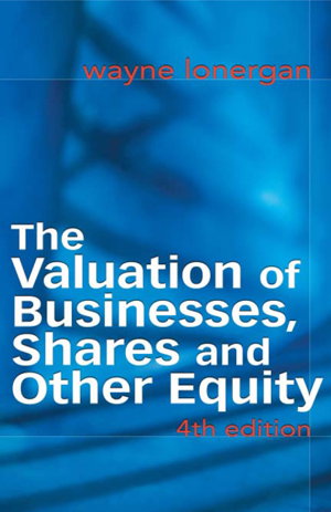Cover art for The Valuation of Businesses, Shares and Other Equity