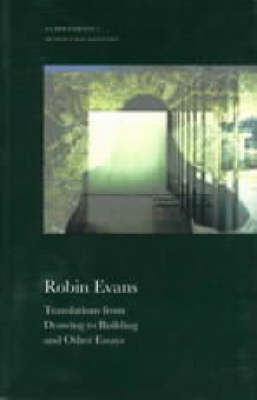 Cover art for Translations from Drawing to Building and Other Essays