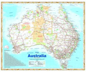 Cover art for Australia Handy Laminated Map in Tube Map