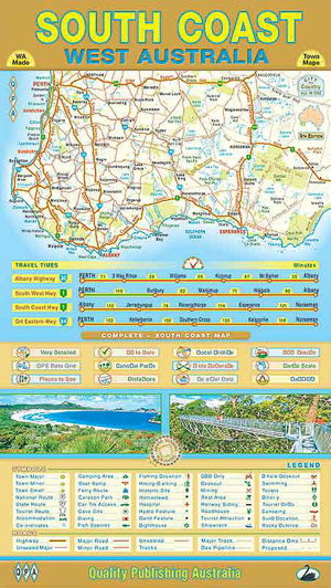 Cover art for South Coast West Australia Folded Map