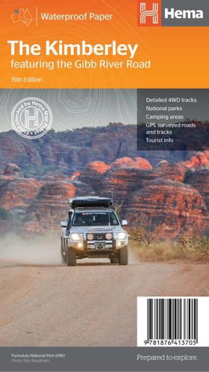 Cover art for Kimberley Waterproof Map Featuring the Gibb River Road