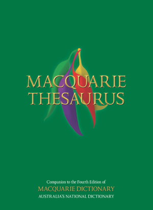 Cover art for Macquarie Thesaurus
