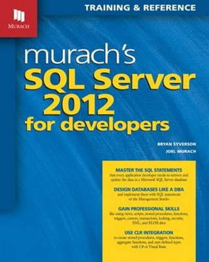 Cover art for Murachs SQL Server 2012 for Developers