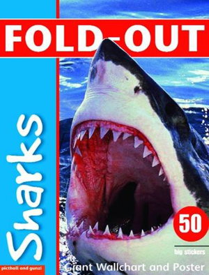 Cover art for Fold-Out Poster Sticker Book Sharks
