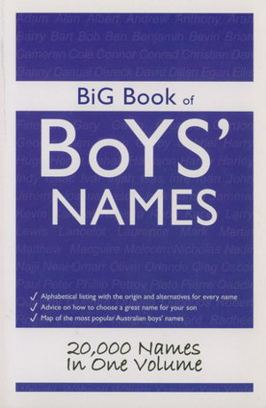 Cover art for Big Book of Boys Names