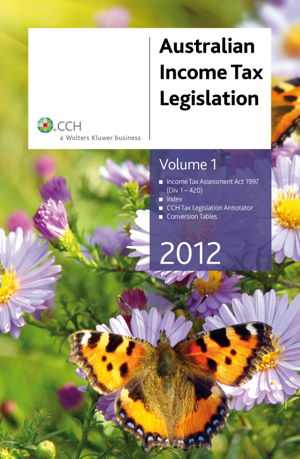 Cover art for Australian Income Tax Legislation 2012