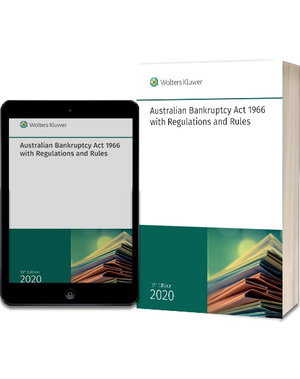 Cover art for Australian Bankruptcy Act 1966 with Regulations and Rules - 18th Edition