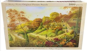 Cover art for Shirley Barber's Village Tranquility 1000 pce Jigsaw