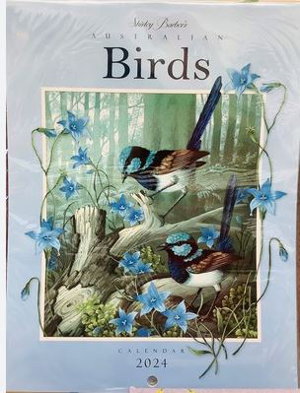 Cover art for Shirley Barber's Australian Birds Calendar 2024