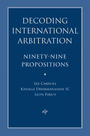 Cover art for Decoding International Arbitration