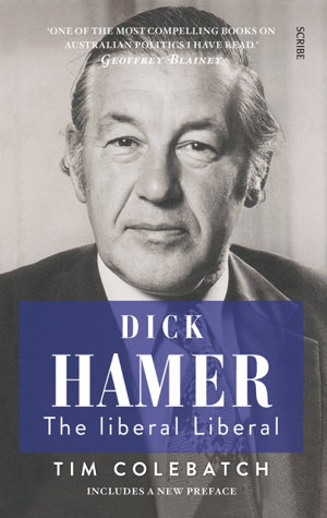 Cover art for Dick Hamer the liberal Liberal