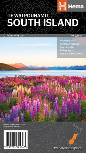 Cover art for New Zealand South Island City and Regional Map