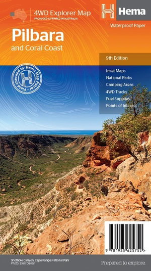 Cover art for Pilbara and Coral Coast 4WD Explorer Waterproof Map