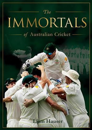 Cover art for Immortals of Cricket