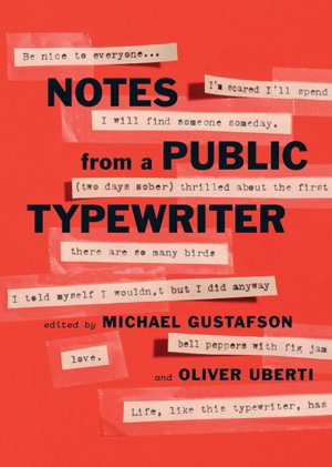 Cover art for Notes from a Public Typewriter