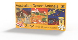 Cover art for Australian Desert Animals 3-in-1 Jigsaw