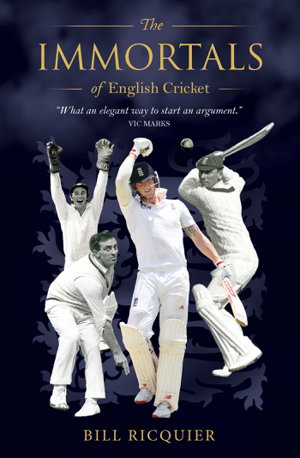Cover art for Immortals of English Cricket