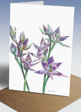 Cover art for Granite Sun Orchid Greeting Card