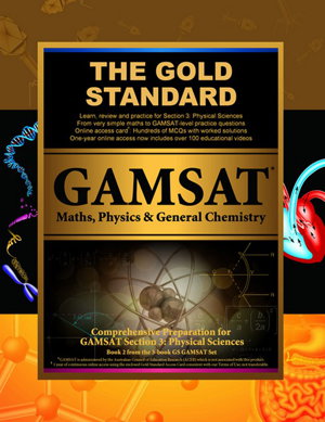 Cover art for GAMSAT Maths, Physics & General Chemistry
