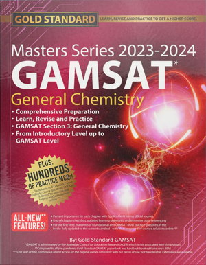 Cover art for 2023-2024 Masters Series GAMSAT Preparation General Chemistry by Gold