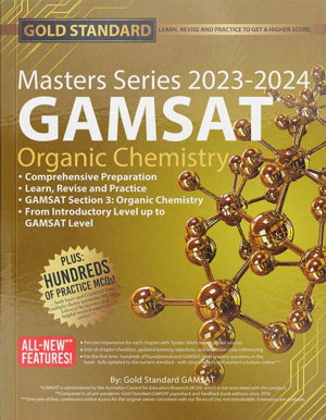 Cover art for 2023-2024 Masters Series GAMSAT Preparation Organic Chemistry by Gold