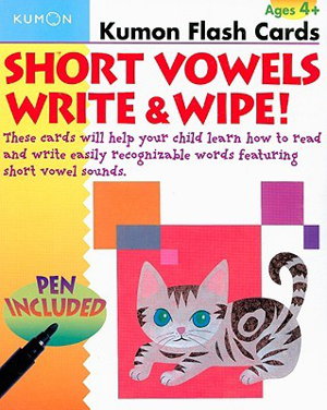 Cover art for Short Vowels Write and Wipe Flash Cards