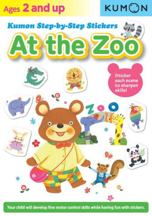 Cover art for Kumon Step-by-step Stickers: At The Zoo