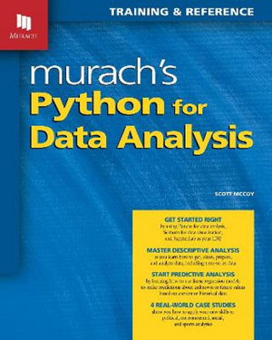 Cover art for Murach's Python for Data Analysis