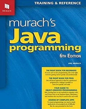 Cover art for Murach's Java Programming (6th Edition)