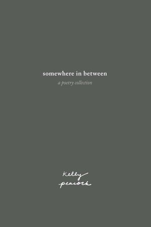 Cover art for somewhere in between a poetry collection