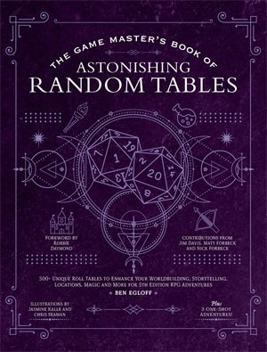 Cover art for Game Master's Book of Astonishing Random Tables 300+ Unique Roll T