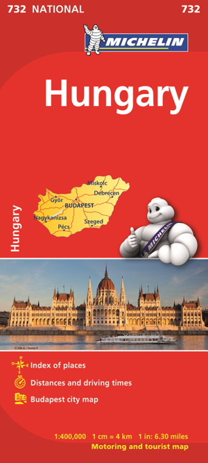 Cover art for Hungary - Michelin National Map 732 Map