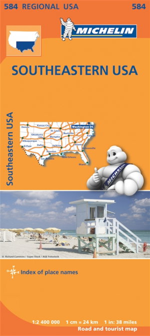 Cover art for Michelin Map USA South East 584
