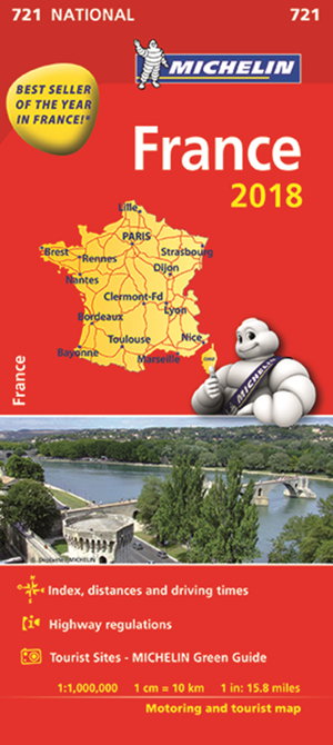 Cover art for Michelin France Map 2018