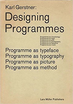 Cover art for Karl Gerstner: Designing Programmes