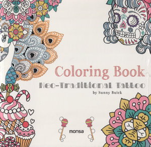 Cover art for Neo-Traditional Tattoo Coloring Book