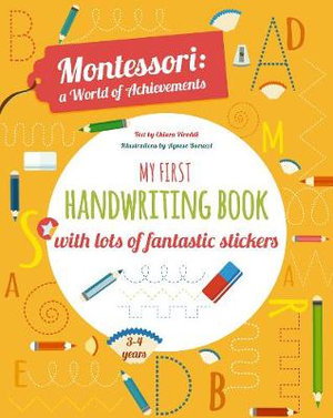 Cover art for My First Handwriting Book with lots of fantastic stickers