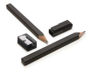 Cover art for Moleskine Black Pencils - 2 Pencils, Cap And Sharpener