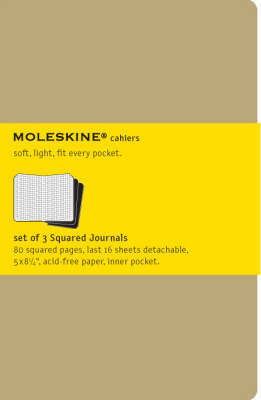 Cover art for Moleskine Squared Journals Large Kraft Set of 3