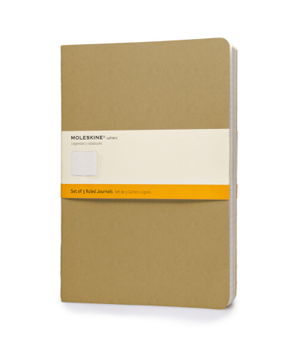 Cover art for Moleskine Cahier Notebook Ruled Extra Large Kraft Set 3