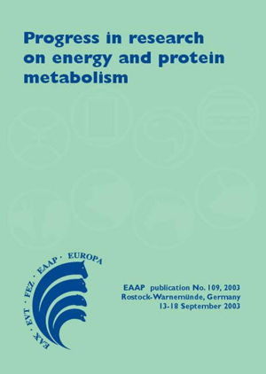 Cover art for Progress in Research on Energy and Protein Metabolism