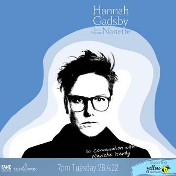 Event image for In Conversation with Hannah Gadbsy: Ten Steps to Nanette