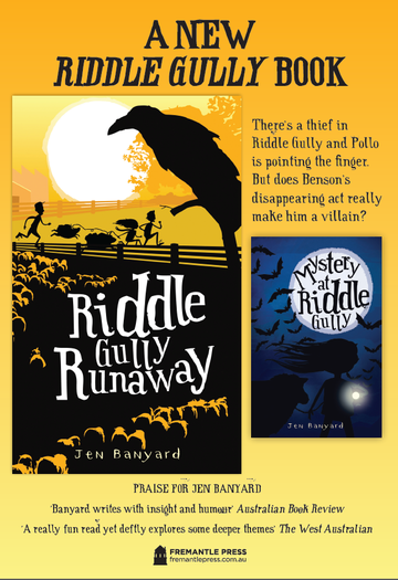 Event image for Riddle Gully Runaway with author Jen Banyard